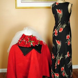 Positive Attitude Dresses - Positive Attitude Maxi Black Dress w/ Floral Positive Attitude Dresses - Positive Attitude Maxi Black Dress w/ Floral